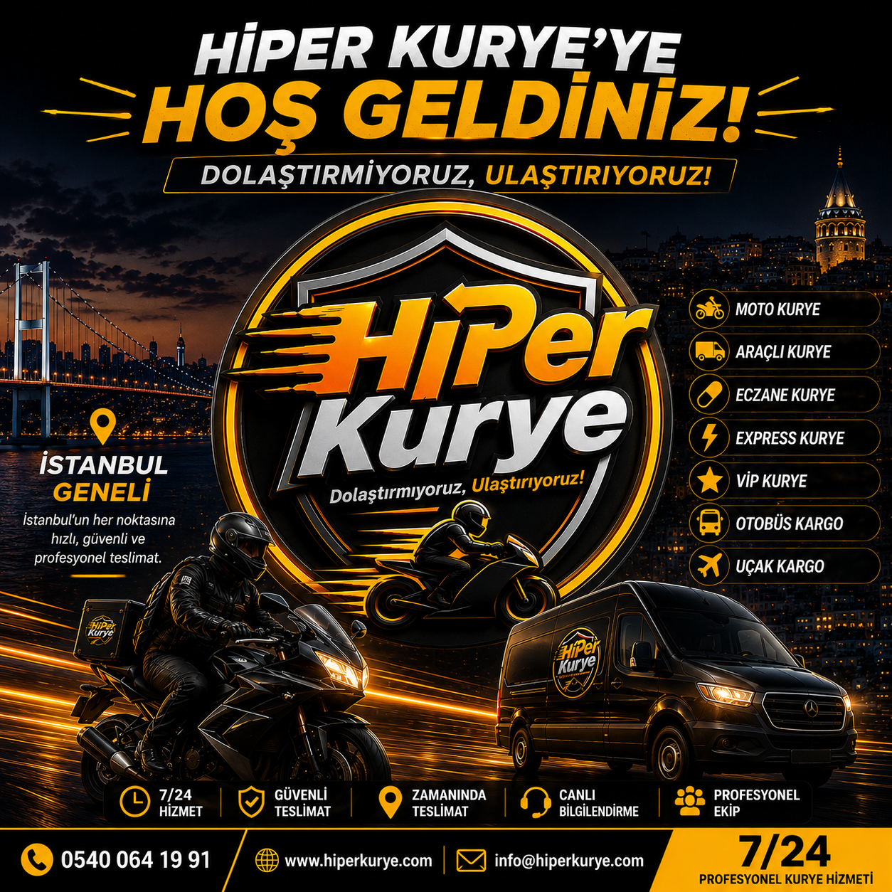 İstanbul Moto Kurye Hizmeti: Hızlı, Güvenilir ve 7/24 Teslimat