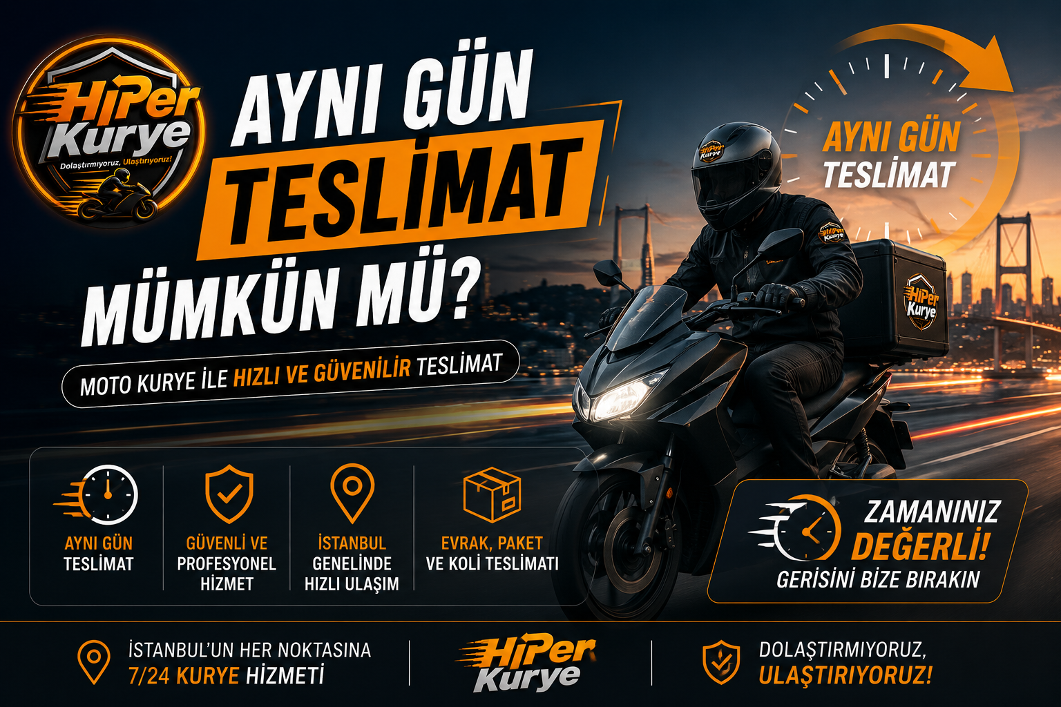 Moto Kurye ile Aynı Gün Teslimat Mümkün mü? Süreç Nasıl İşler?