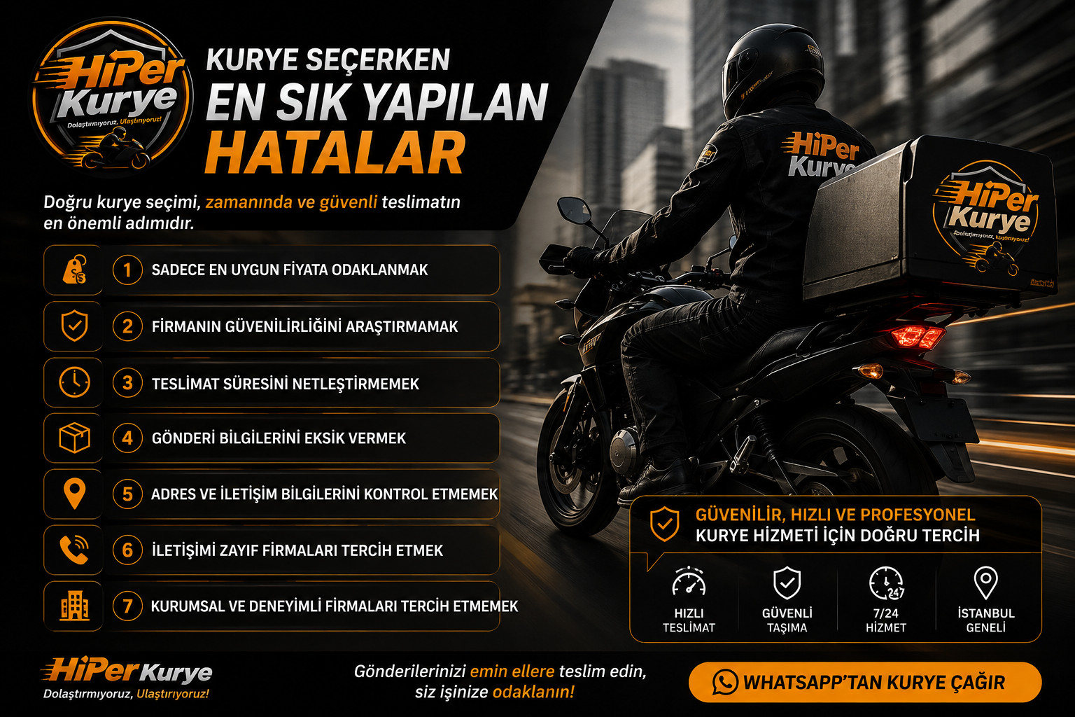 Kurye Seçerken En Sık Yapılan Hatalar