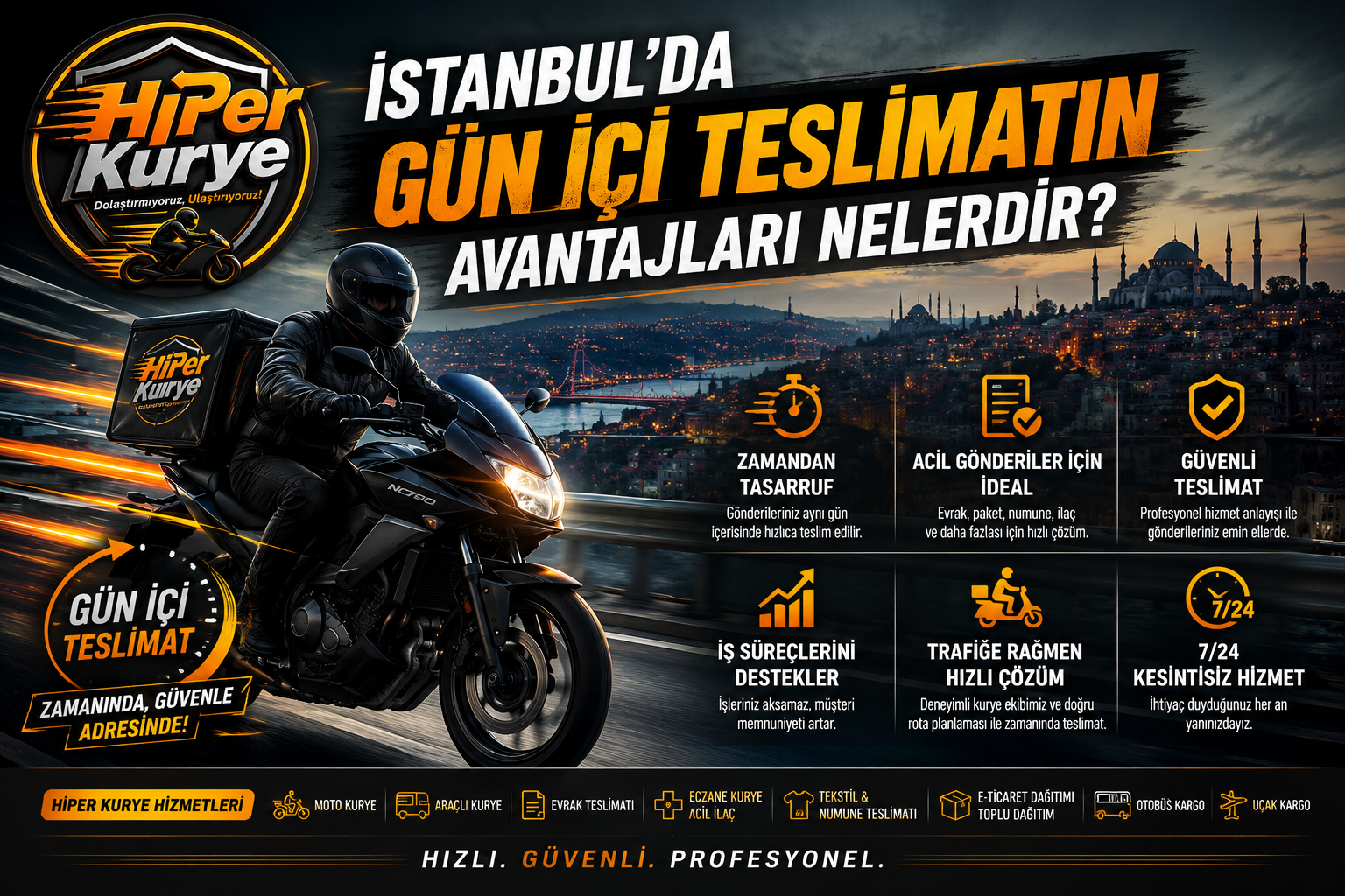 İstanbul da Gün İçi Teslimatın Avantajları Nelerdir?