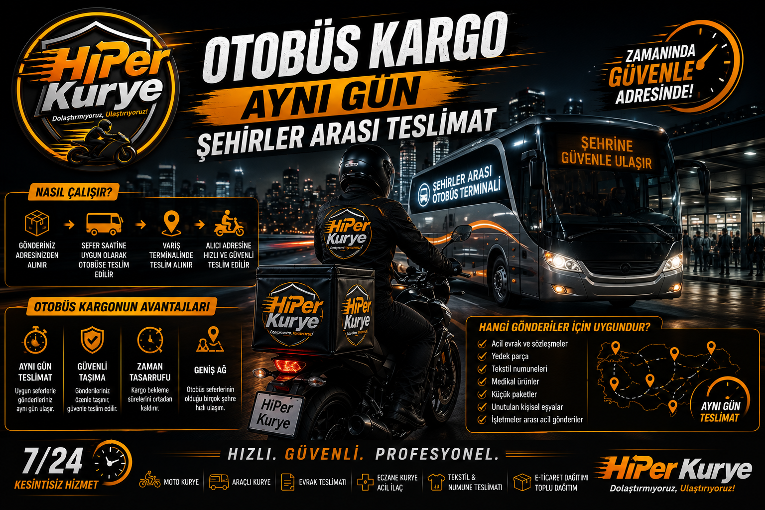 Otobüs Kargo ile Aynı Gün Şehirler Arası Teslimat Mümkün mü?