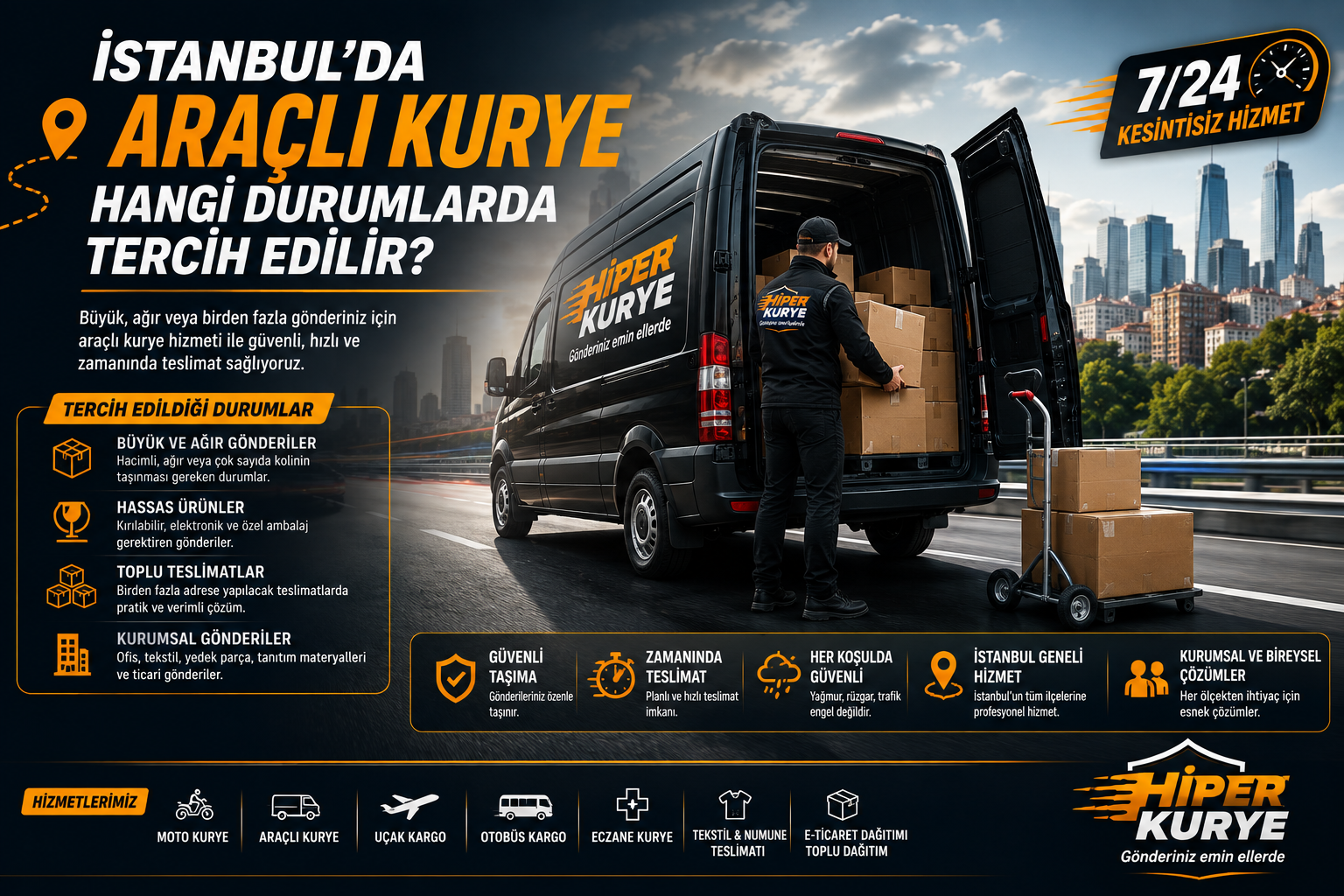 İstanbul da Araçlı Kurye Hangi Durumlarda Tercih Edilir?