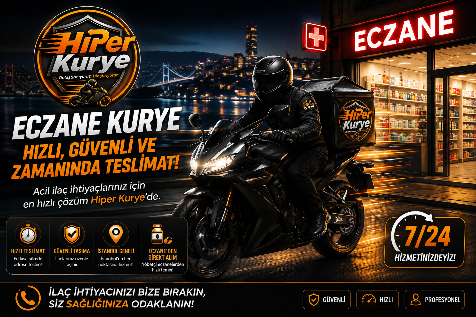 İstanbul da Eczane Kurye Hizmeti:  Acil İlaç Teslimatında Hızlı ve Güvenilir Çözüm