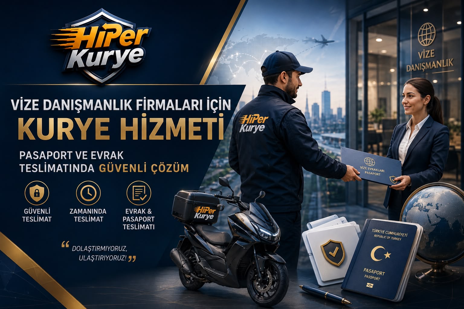 Vize Danışmanlık Firmaları İçin Kurye Hizmeti: Pasaport ve Evrak Teslimatında Güvenli Çözüm