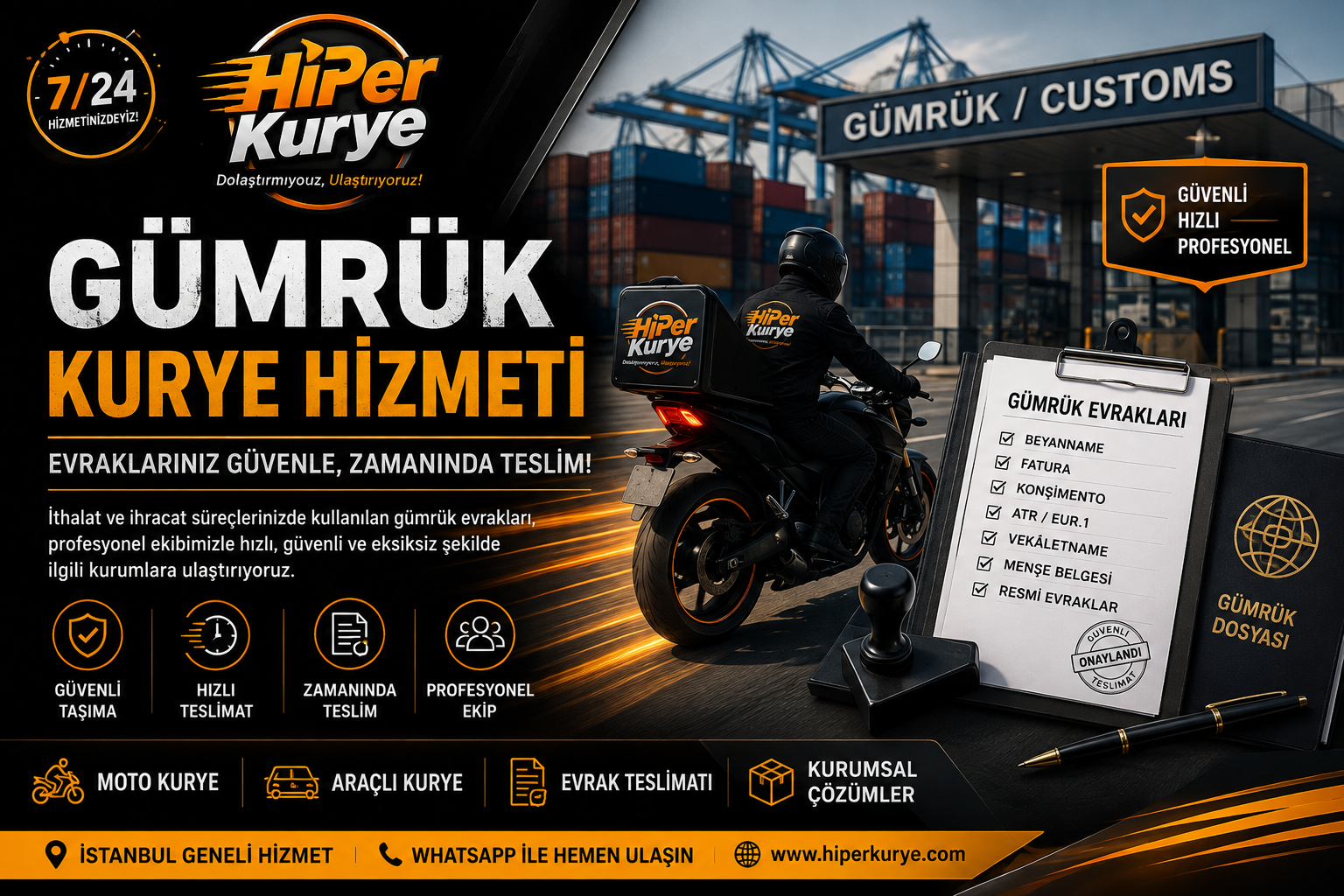 Gümrük Kurye Hizmeti Nedir? Gümrük Evraklarınızı Hızlı ve Güvenli Şekilde Teslim Edin