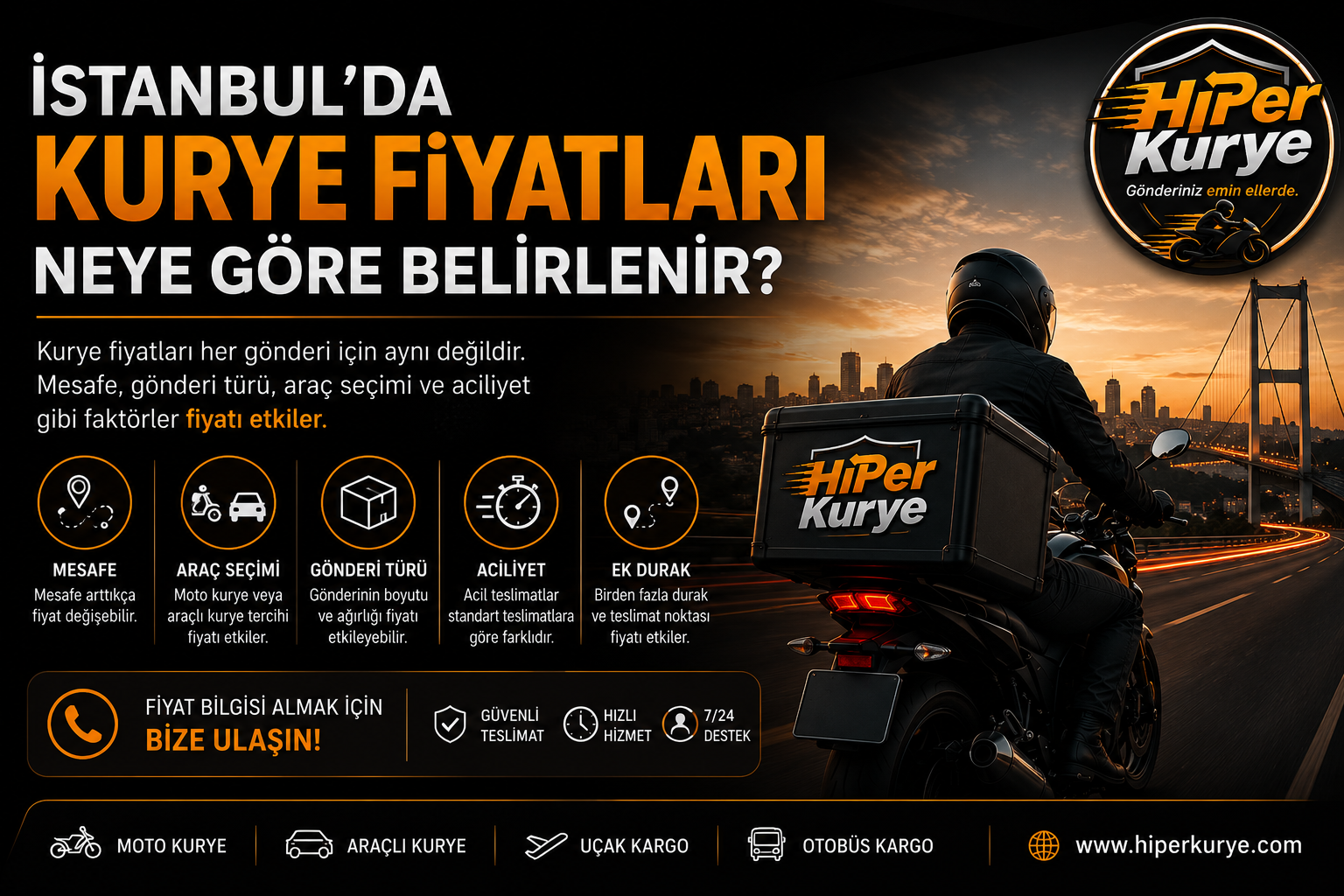 İstanbul’da Kurye Fiyatları Neye Göre Belirlenir?