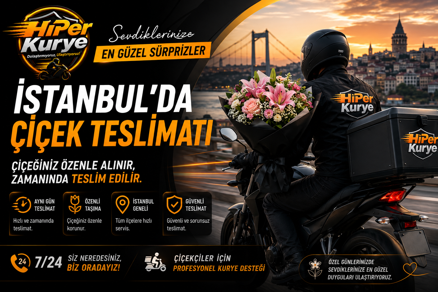 İstanbul’da Çiçek Teslimatı Nasıl Yapılır? Aynı Gün Çiçek Gönderiminde Kurye Çözümü