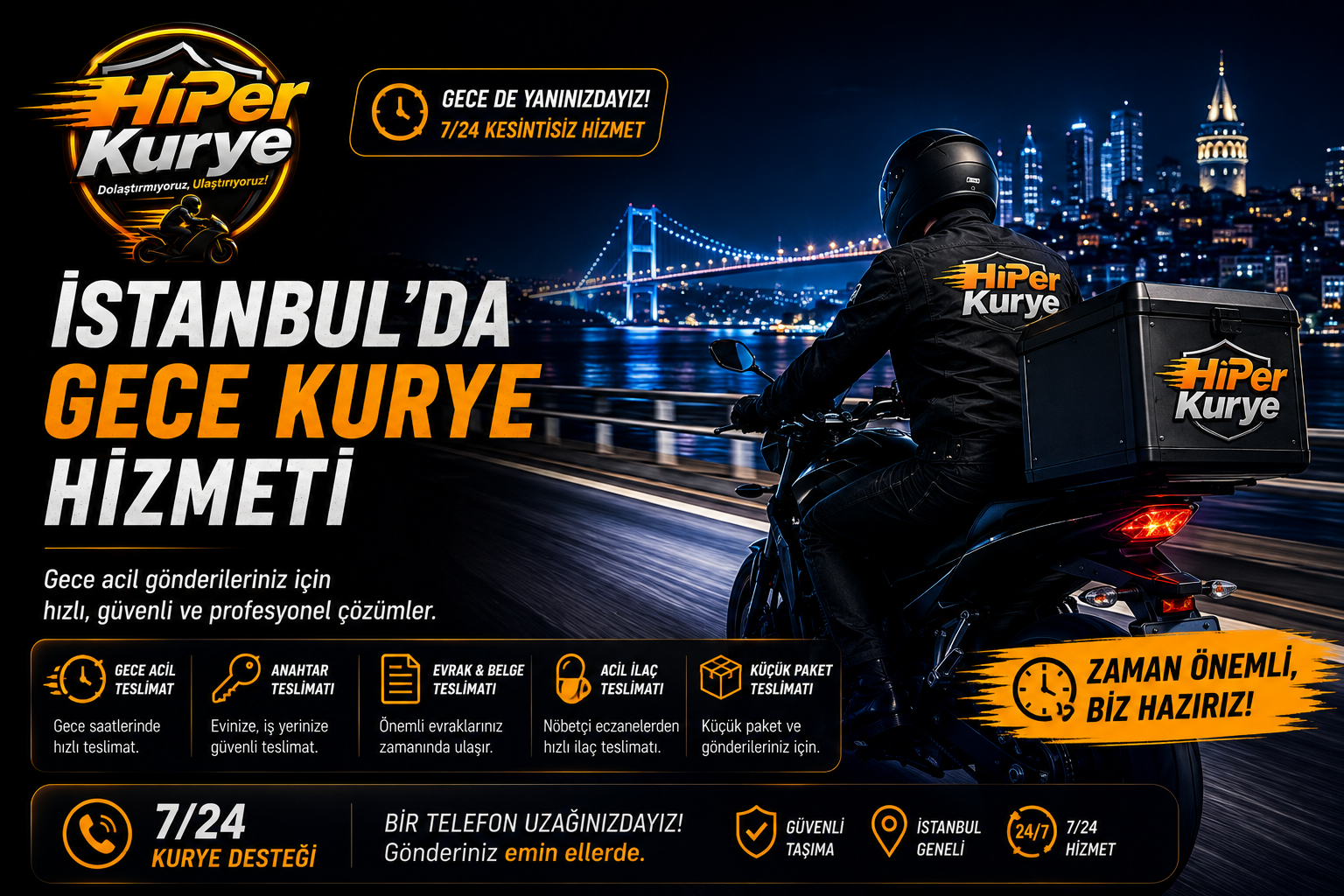 İstanbul’da Gece Kurye Hizmeti: Gece Acil Gönderi Nasıl Teslim Edilir?