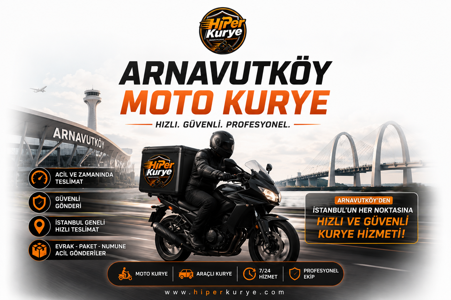 Arnavutköy Moto Kurye Hizmeti | Hızlı ve Güvenli Kurye