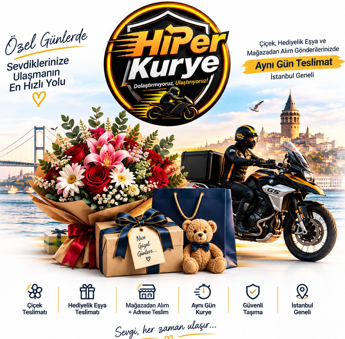 İstanbul Çiçek ve Hediye Teslimatı | Hiper Kurye