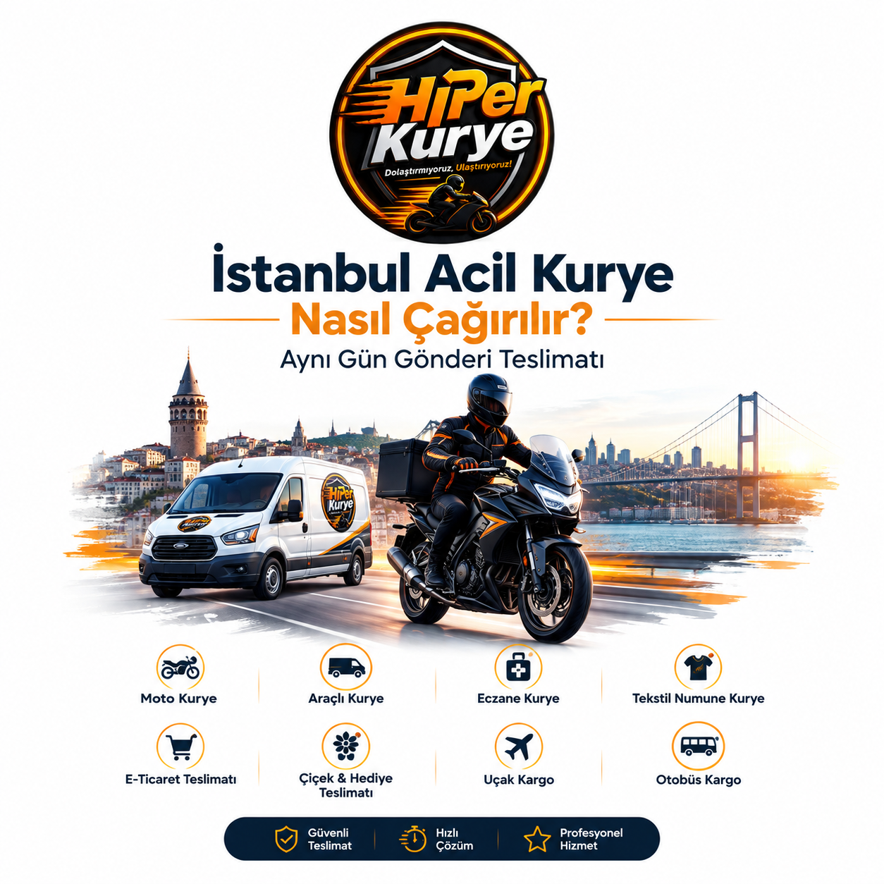 İstanbul Acil Kurye Nasıl Çağırılır? Aynı Gün Gönderi Teslimatı