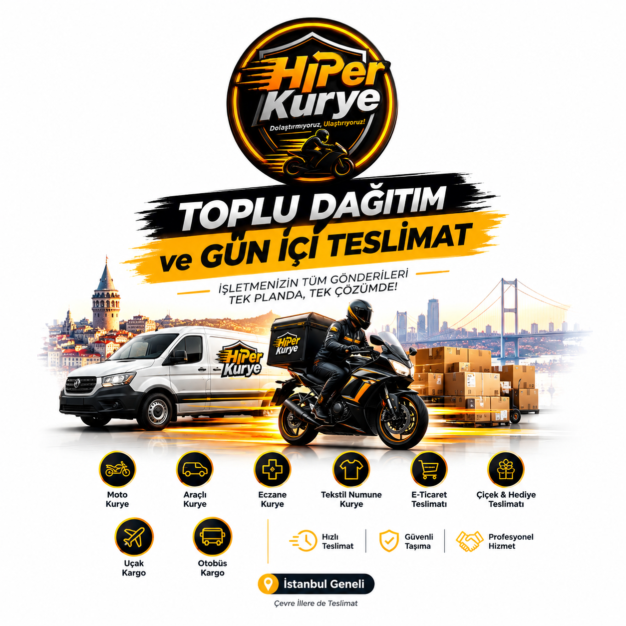 İstanbul’da Toplu Dağıtım ve Gün İçi Teslimat Hizmeti