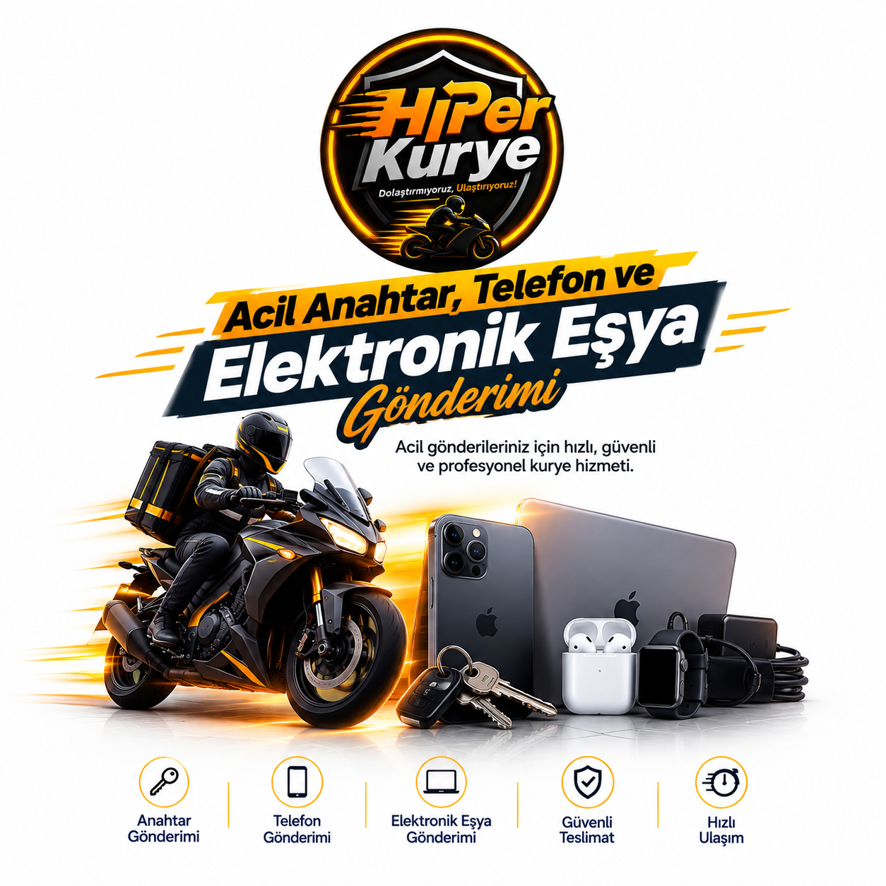Acil Anahtar, Telefon ve Elektronik Eşyalar Nasıl Gönderilir?